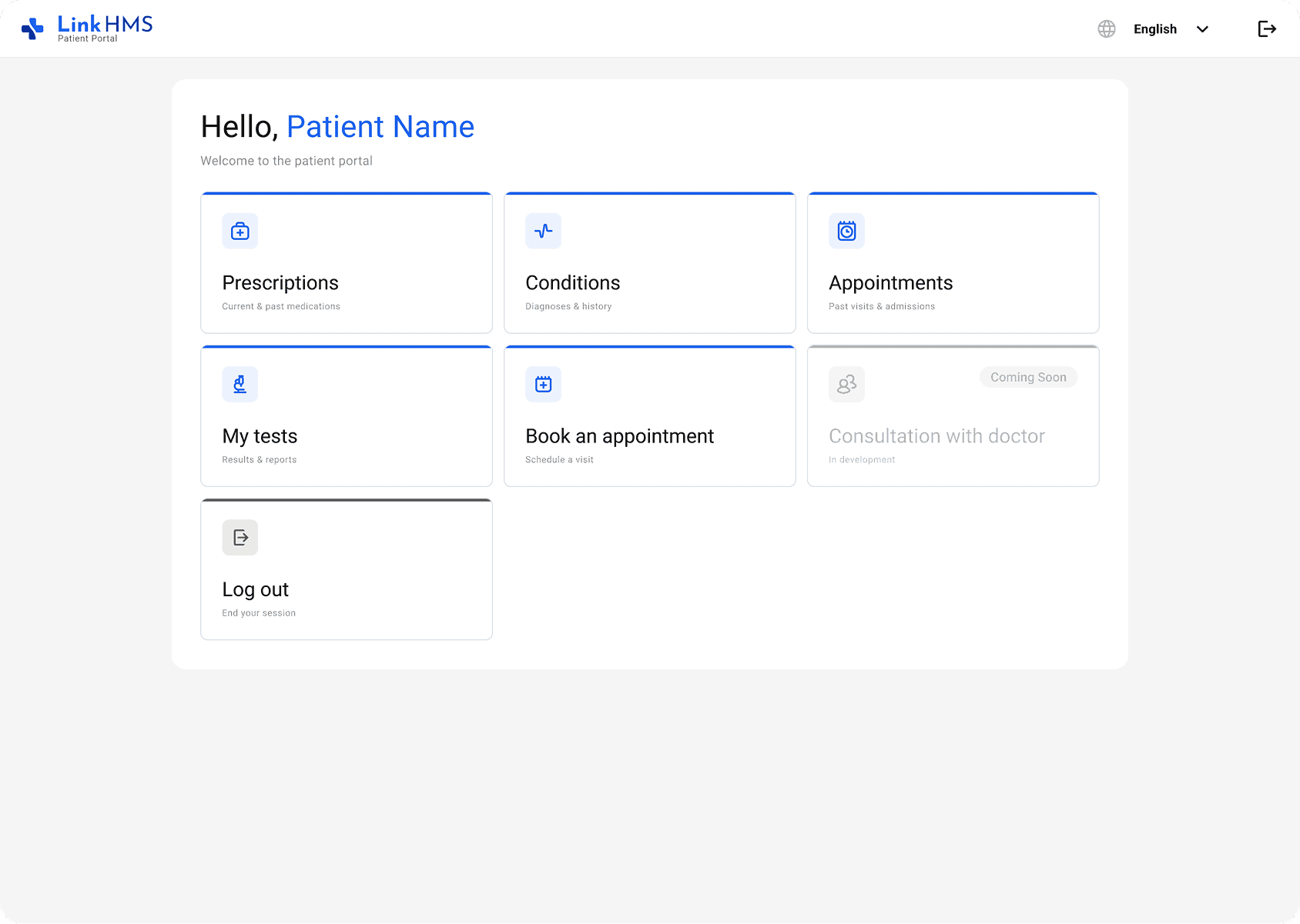 LinkHMS patient portal access